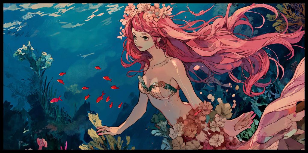 Plakat 91,3x44,5cm Ozean-Nymphe