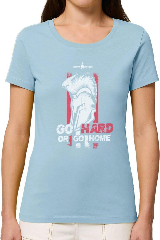 Sport-Knight Damen Fitness T-Shirt "Go Hard or Go Home" Organisch Premium