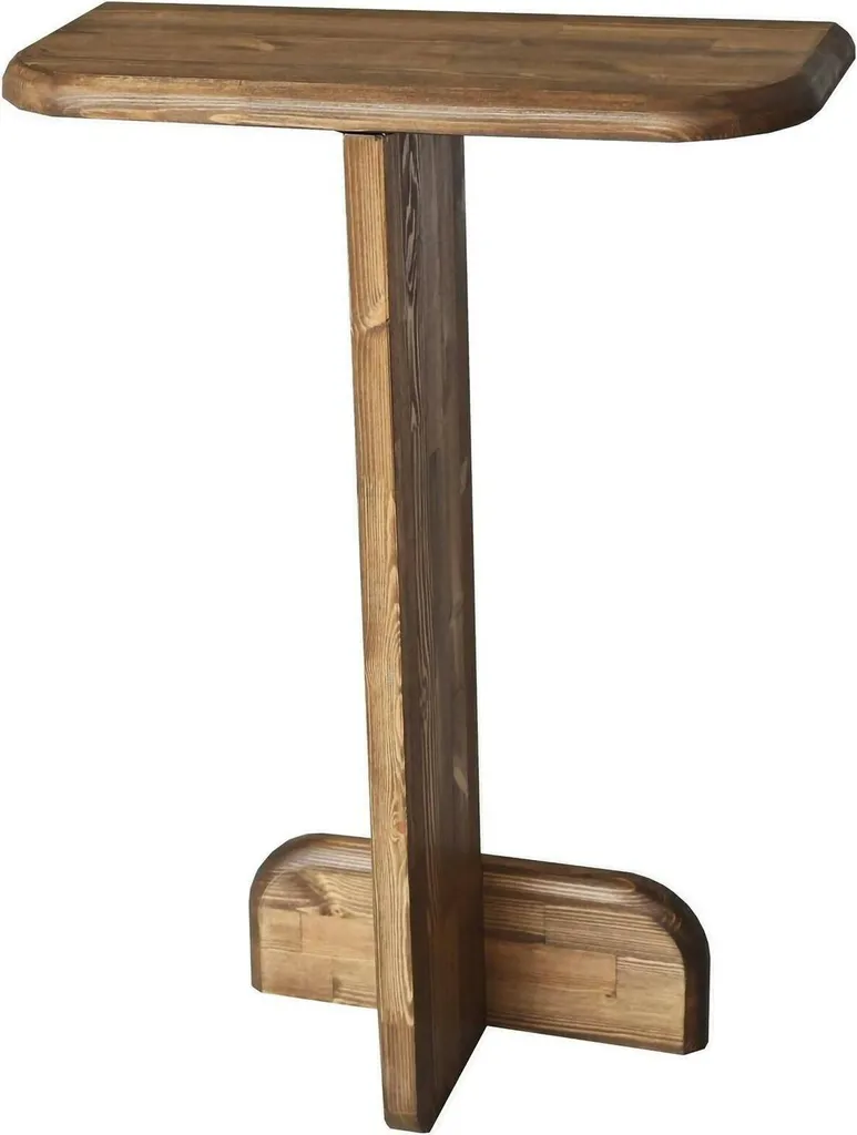 Pancarana Console d'Entrée en Noyer Marron 80x25x85 cm Charge 10kg