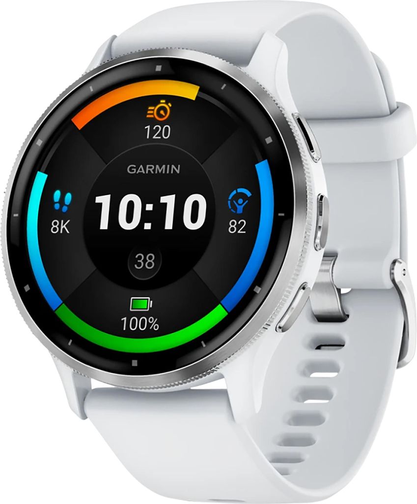 Garmin Venu 3 Smartwatch steinweiss/silber