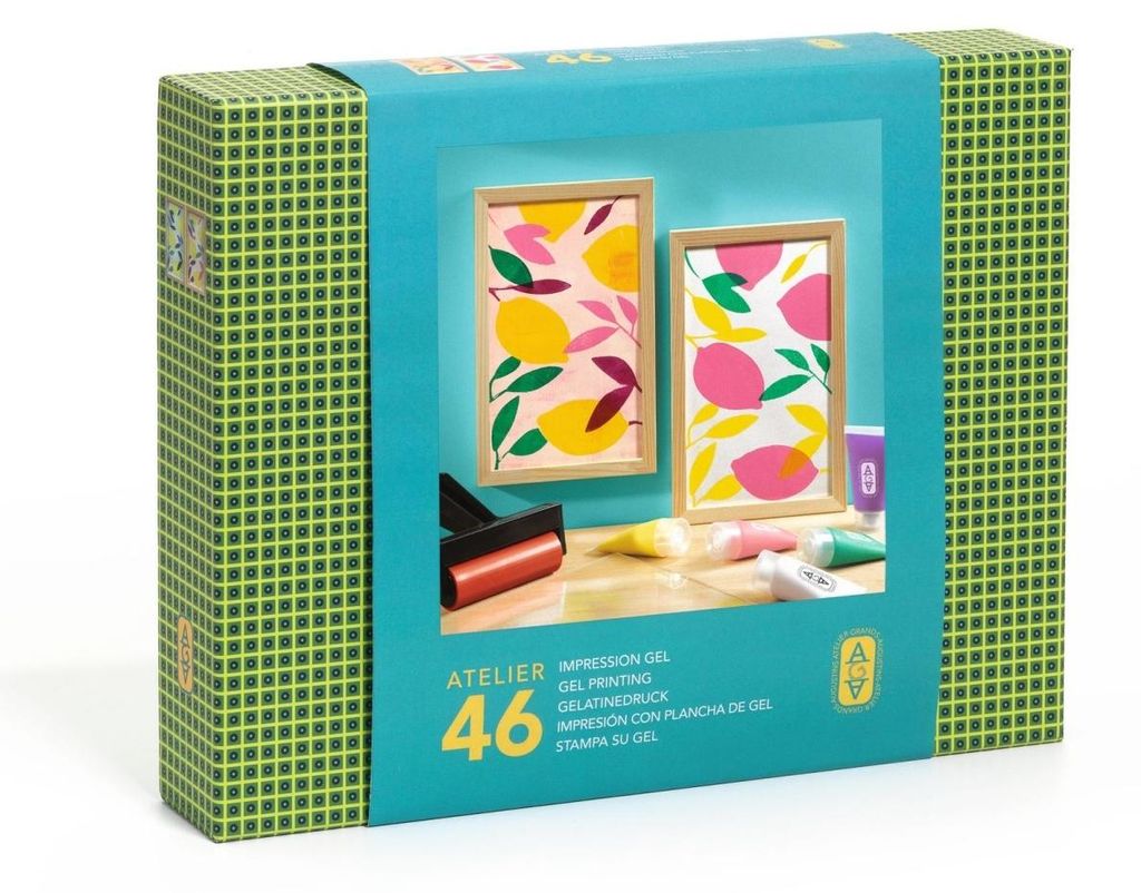 Djeco-Atelier 46, Gel-Druck Zitronen Produktbild 