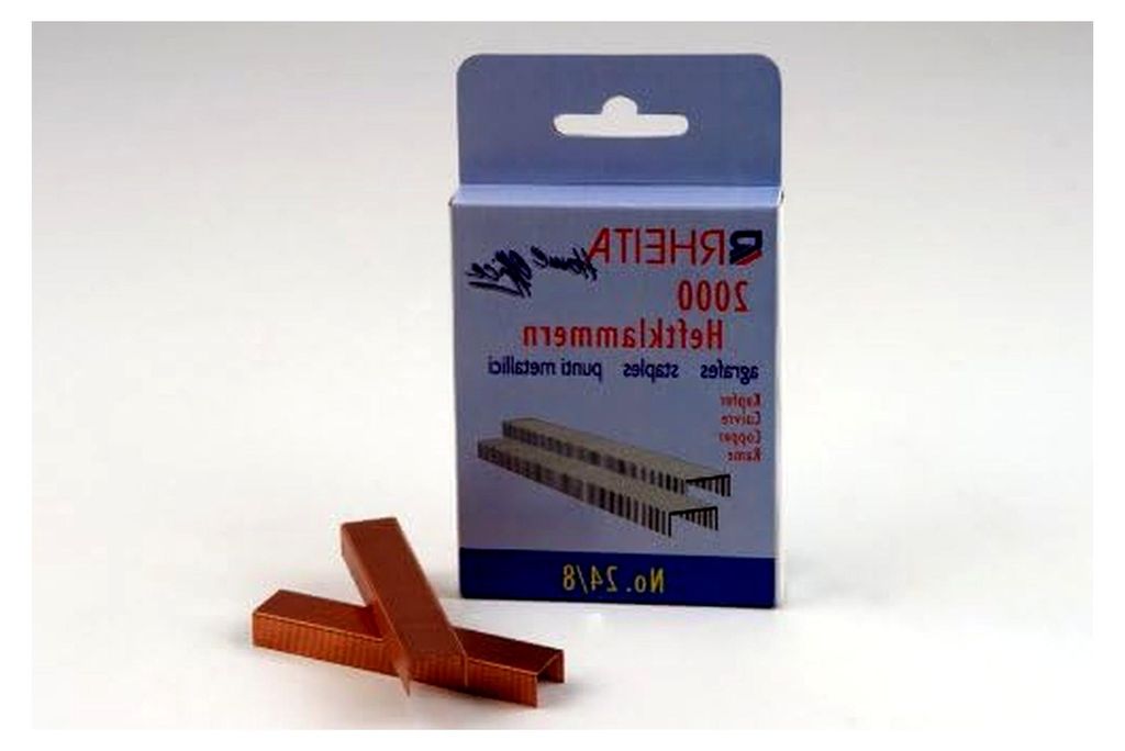 10.000 Heftklammern No. 24/8 aus Kupfer