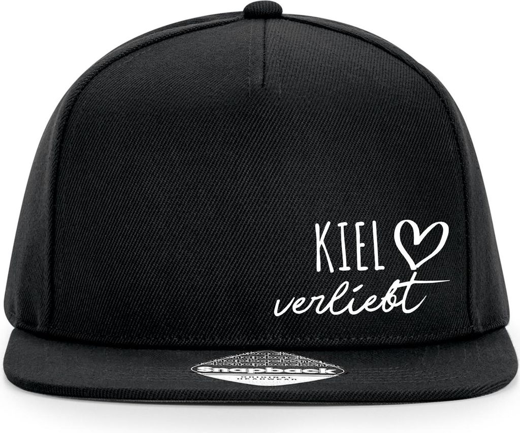 Huuraa Cappy Mütze Kiel verliebt Black Polyester Snapback Kappe Geschenkidee