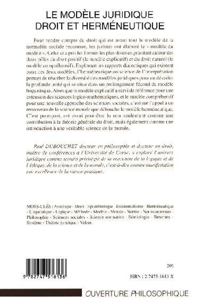 Le Modèle Juridique Deroit Et Herméneutique