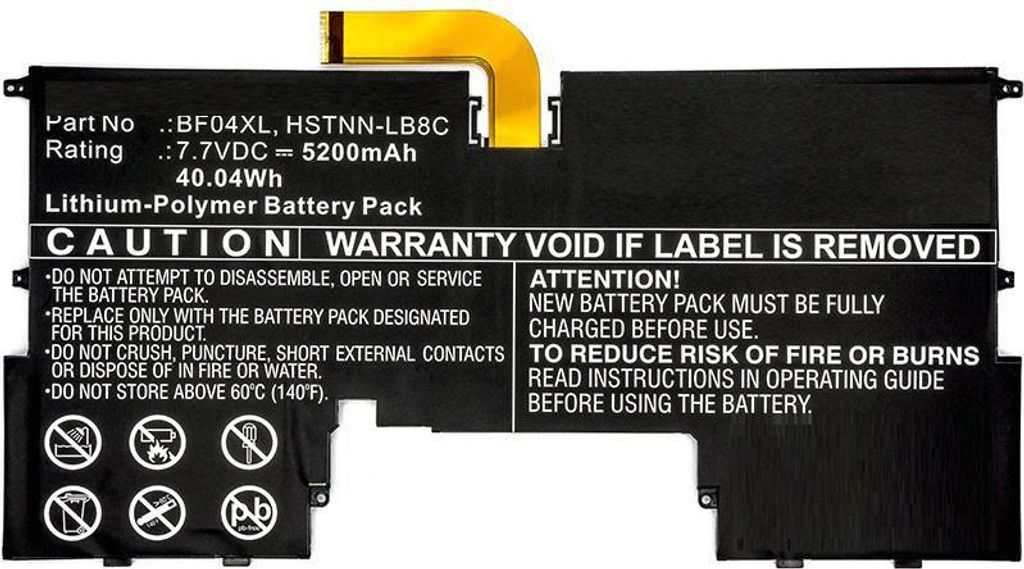 CoreParts MBXHP-BA0165, Akku, HP, Spectre 13-V101NA, Spectre 13-V115TU, Spectre 13-V116TU, Spectre 13-V117T