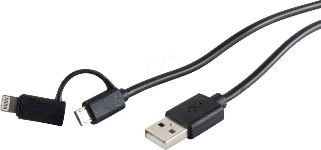shiverpeaks BASIC-S Daten- & Ladekabel 2in1 1,0 m