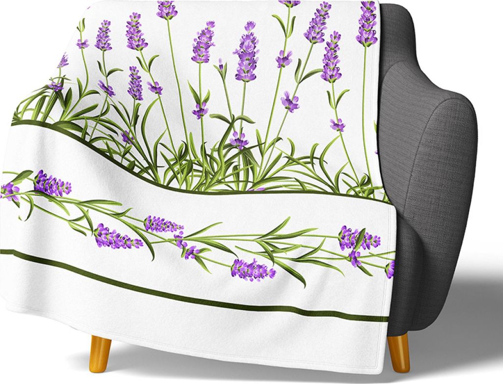Mikroplüschdecke Lavender Garden 150x200 cm