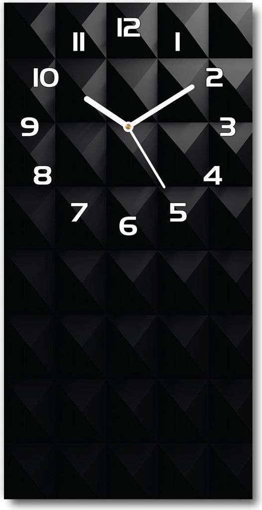 Wanduhr aus Glas – 30x60 cm - Glasbild - Glasuhr - Gehärtetes Glas -Abstraktion Hintergrund