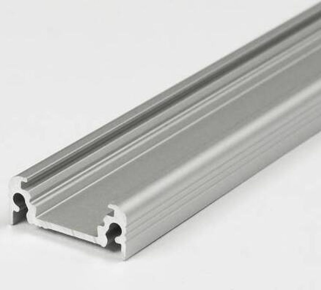 PROVISTON | LED Aluminiumprofil | 20 x 8 x 2000 mm | Weiss | Led-Beleuchtung | Indirekte Beleuchtung | LED Leisten | 1 Stück