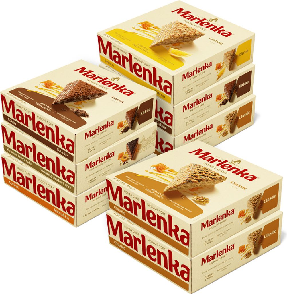 MARLENKA® Zestaw Mieszany Tortów Miodowych 6+2 Pakiet Zdjęcie produktu 
