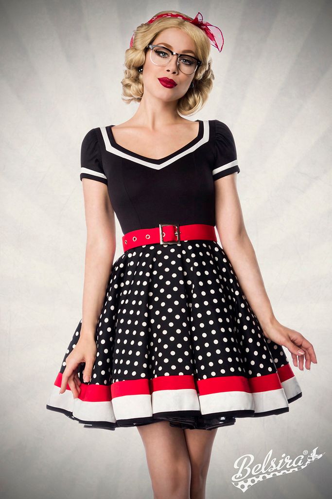 Belsira - Kleid mit Gürtel - 3XL -
