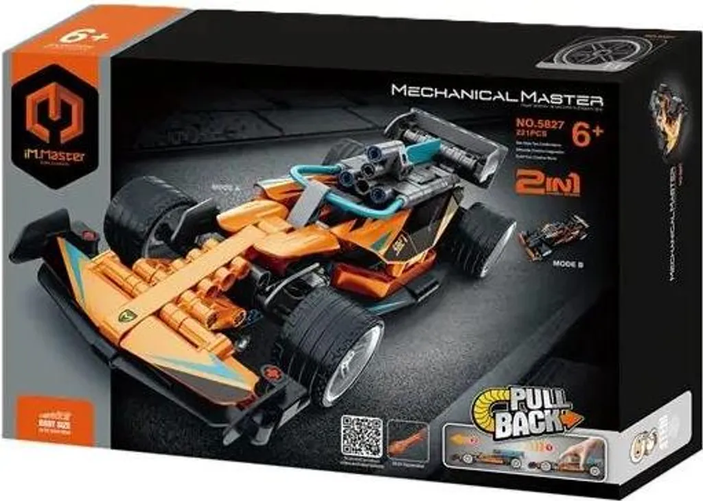 Voiture de Course à Retirer 2-en-1 Transformable Haute Vitesse 18cm