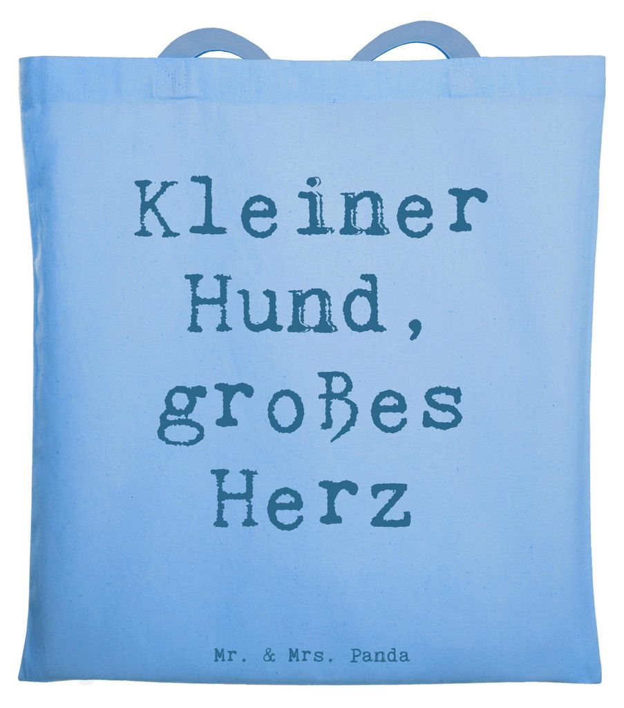 Mr. & Mrs. Panda Tote Bag Spruch Chihuahua Liebe - Sky Blue - Geschenk, Hundeliebhaber, Schultasche, Hunderassen, Hund mit Persönlichkeit, soziale...