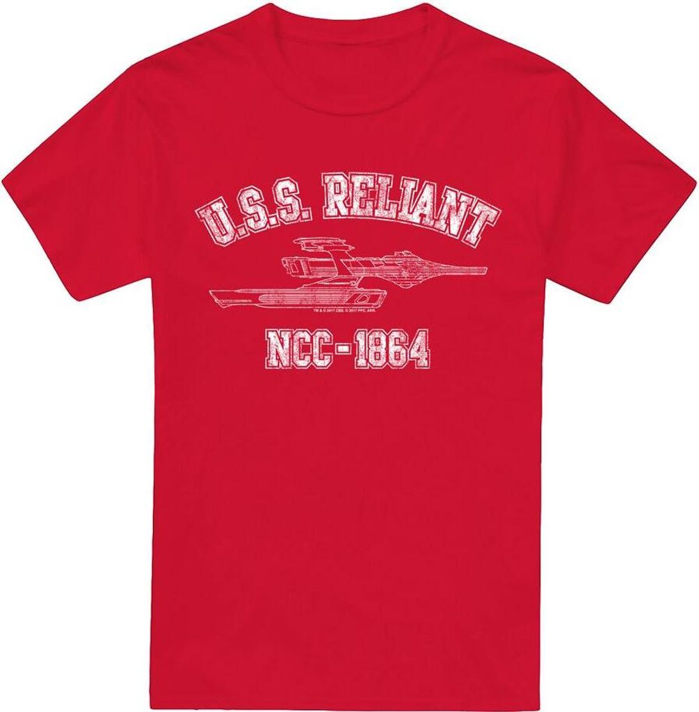 Star Trek - "Reliant Athletic" T-Shirt für Herren TV5548 (XXL) (Rot)
