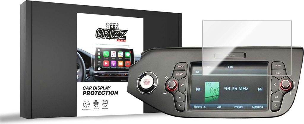 Keramische Autodisplayfolie für Kia Ceed 2 (2015-2018), Grizz Protector