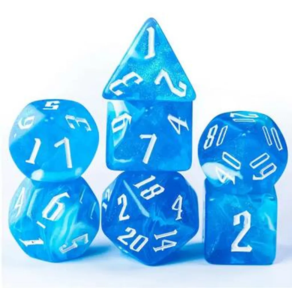 Set de dés JDR Magician's Tide Pool : accessoires pour rôlistes Foam