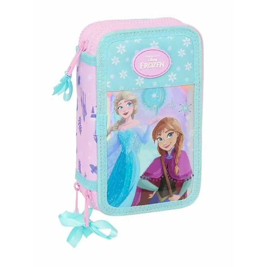 Frozen / La Regina di Ghiaccio - Astuccio per matite "Cool Days" con 3 scomparti e contenuto - 20 cm