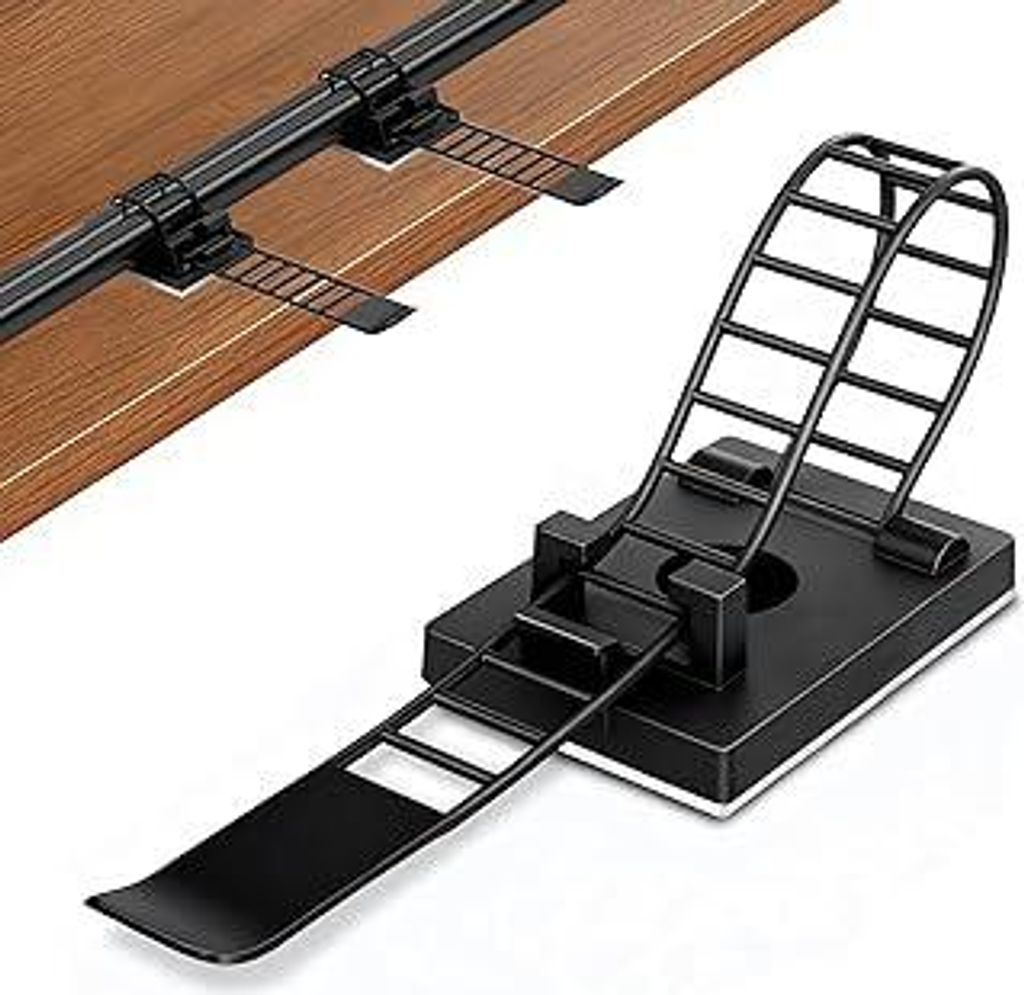 Redamancy 50 Stück Kabelhalter Selbstklebend, Kabelclips Kabelklemmen, Kabelhalterungen für Cable Management, Kabelhalter für Den Schreibtisch, ...