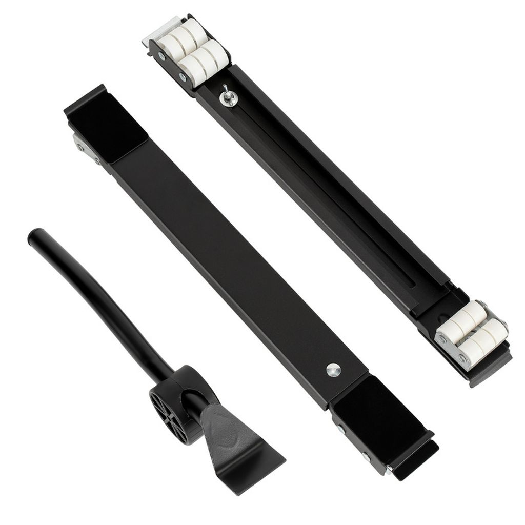 Aopunly Waschmaschinen Untergestell Schwarz mit Rollen, Belastung: 300 kg Verstellbar von 45 bis 70 cm