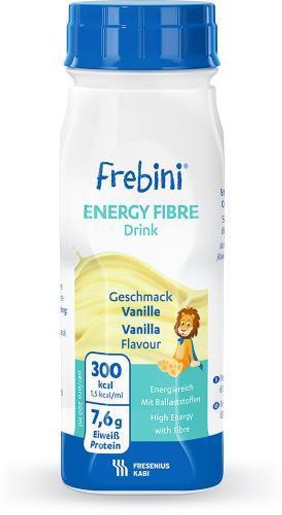 Frebini Energy Fibre Vanille Trinkflasche 6X4X200 ml Produktbild 