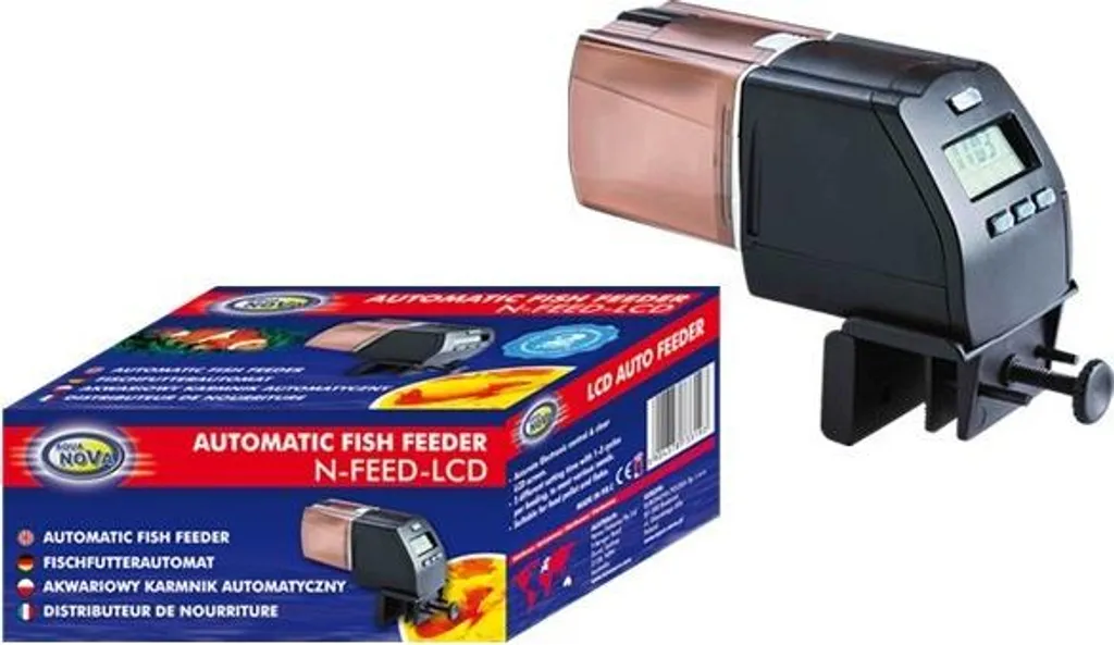 Mangiatoia Pesci N-FEED LCD | Automazione Acquario Sicura e Testata