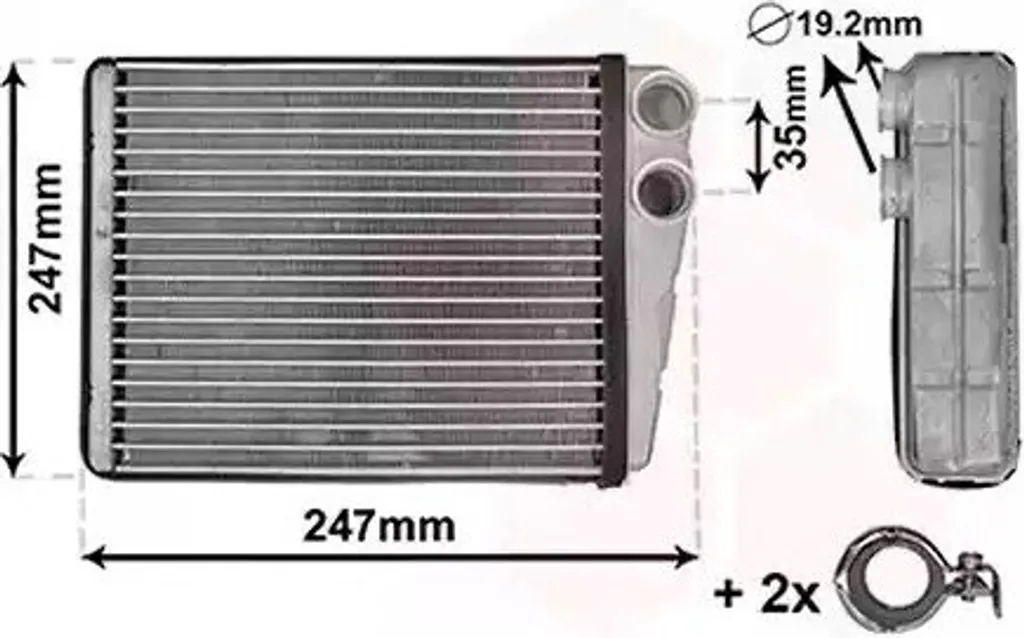Échangeur thermique de chauffage 30006673 : stop aux fuites Mercedes