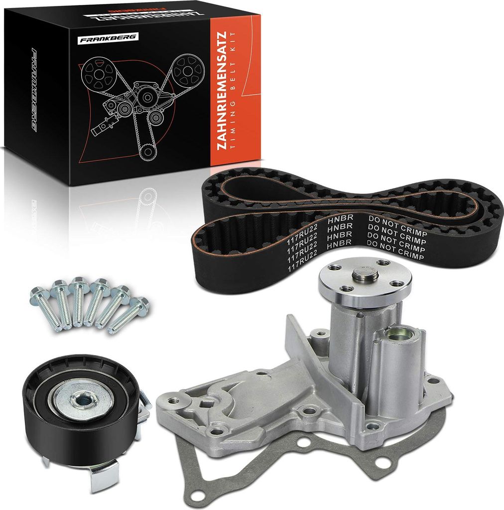 Frankberg 1x Zahnriemensatz Zahnriemen Wasserpumpe für Ford Fiesta Focus Fusion Mondeo Mazda