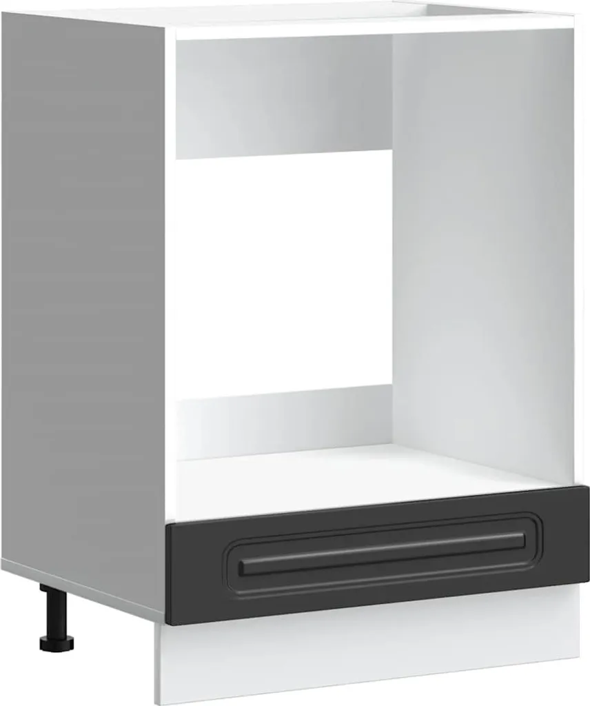 SYFAX Kalmar Armadio Forno Nero - Multistrato Facile da Montare