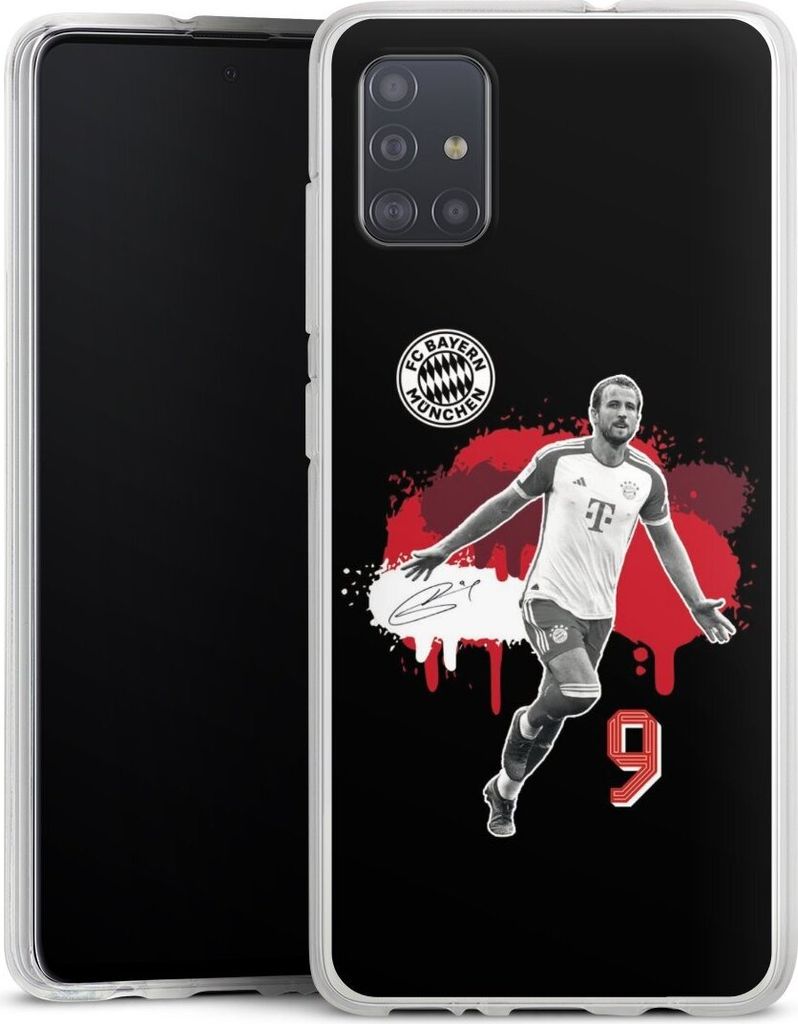 DeinDesign Handyhülle für Samsung Galaxy A51 Silikon Hülle Case Smartphone Schutzhülle FC Bayern München Offizielles Lizenzprodukt Harry Kane