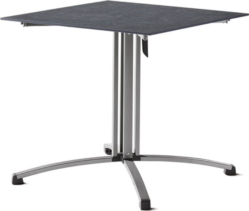 Sieger Gastro Tisch Polytec Säulenklappgestell 80x80 cm