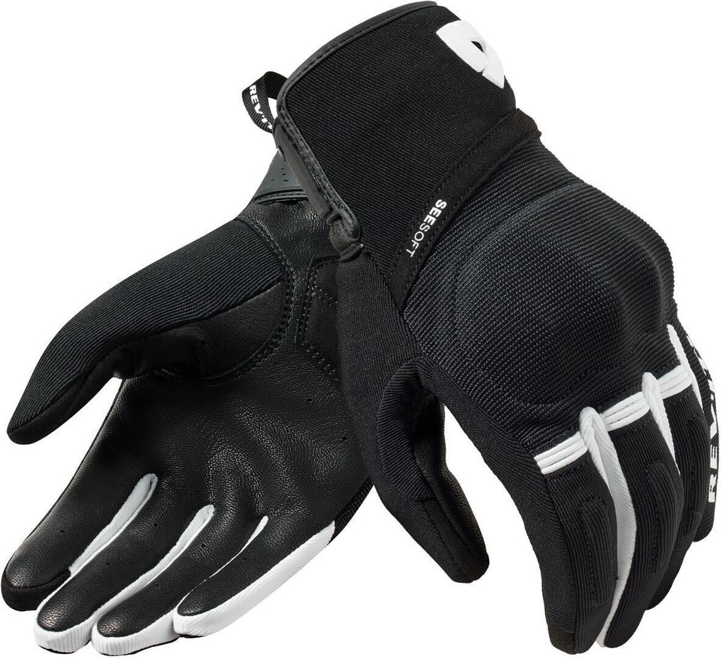Revit Mosca 2 Motorrad Handschuhe, schwarz/weiß, S