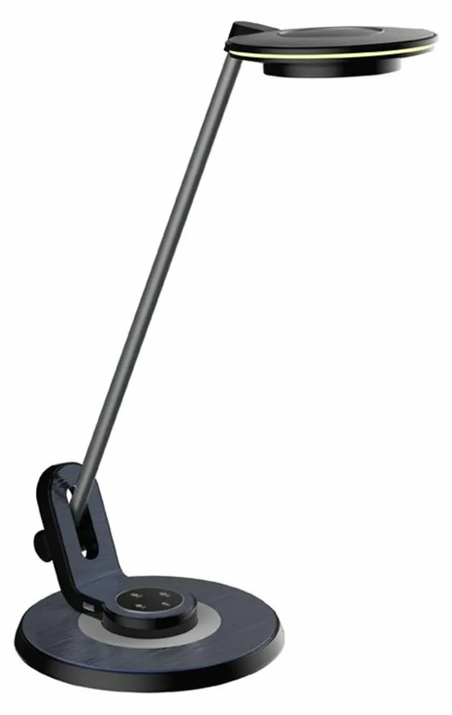Lampe de Bureau LED Noire Ecolite Lima avec Variateur de Luminosité Tactile