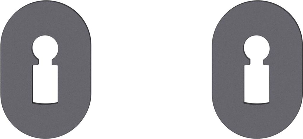 FSB Kleberosette 15 1721 BB, Aluminium schwarz matt