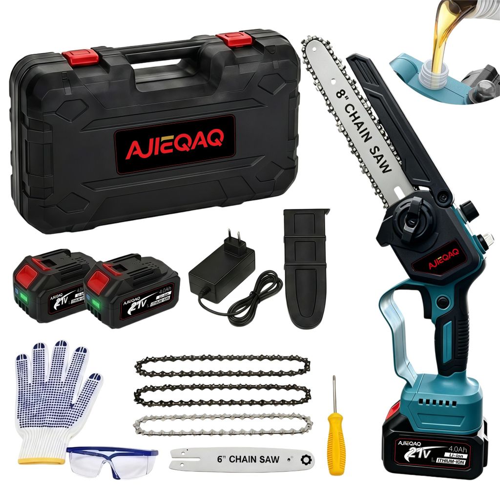 1000W 6/8 Zoll Akku-Kettensäge Brushless Mini Kettensäge, Produktbild 