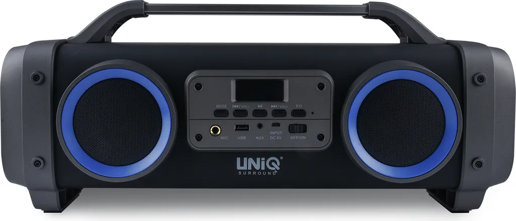 UNIQ Chant Enceinte karaoké Bluetooth Noir - Sono Mobile Son Clair