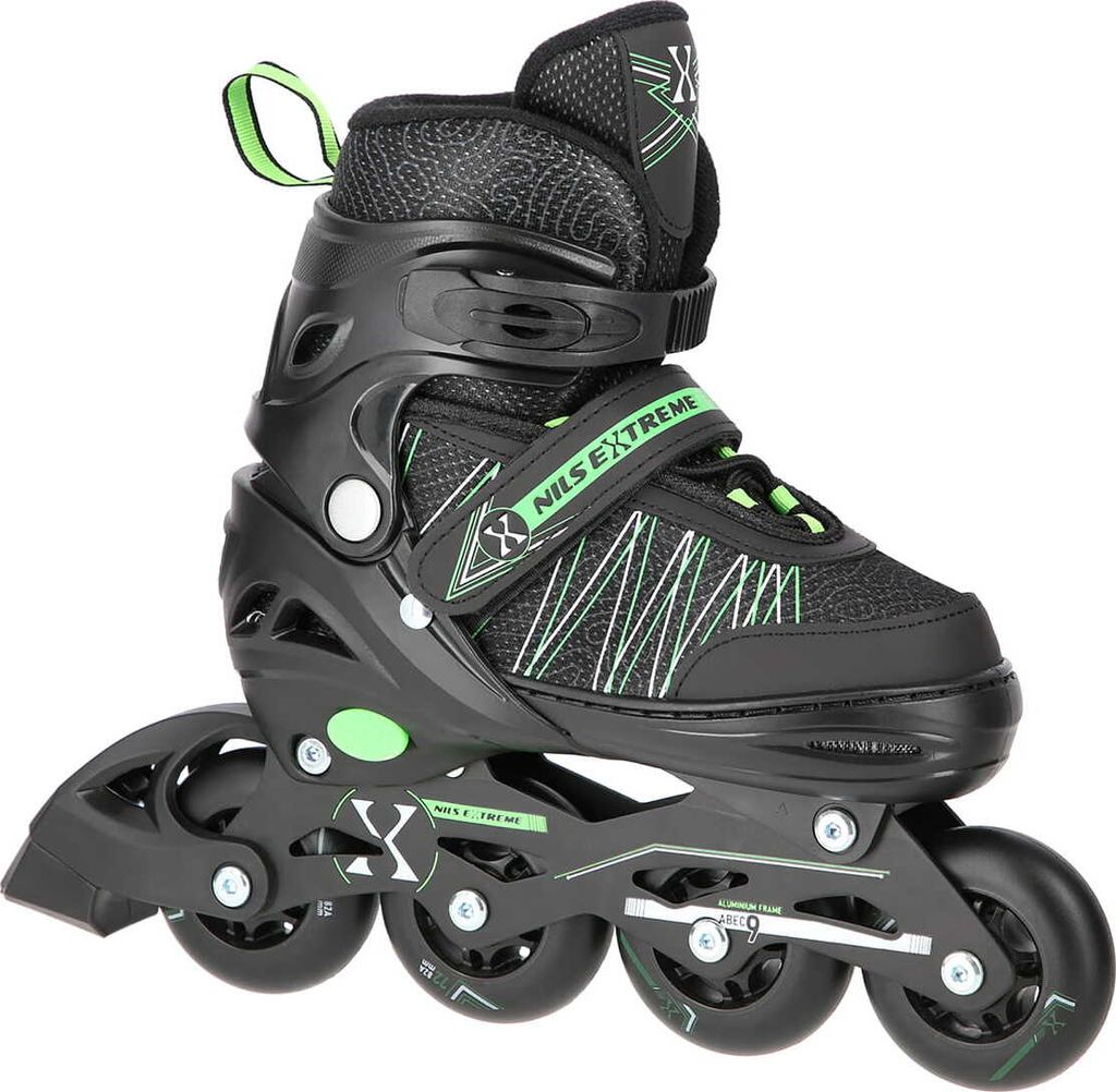 NH11912 A 2in1 Schwarz-Grün Größe M (35-38) Inline-Skates Produktbild 