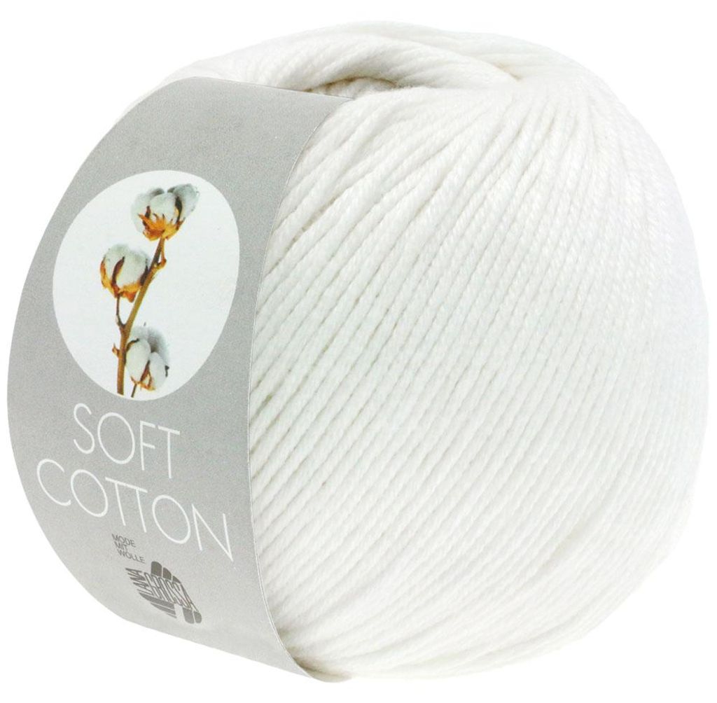 Lana Grossa - Soft Baumwolle 0010 weiß Produktbild 