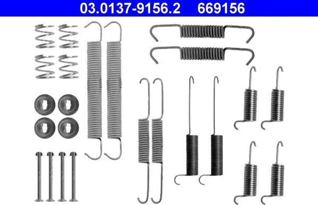 Kit de montage pour mâchoires de frein Transporter IV - Réf 701698545