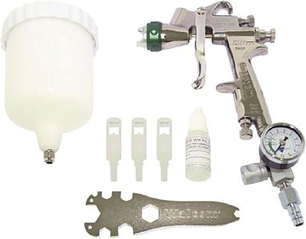 ELMAG Farbspritzpistole SLIM S HVLP, nebelarm, Set mit Düsensatz 1,9 mm
