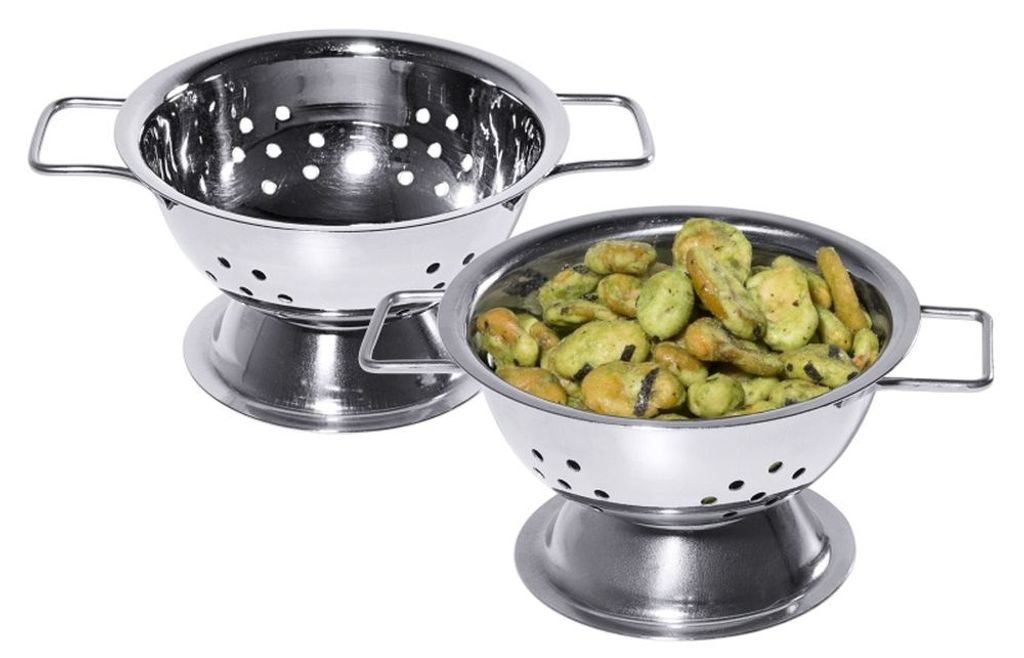 Contacto Mini-Seiheraus Edelstahl, Durchmesser 8,5 cm Höhe 6 cm