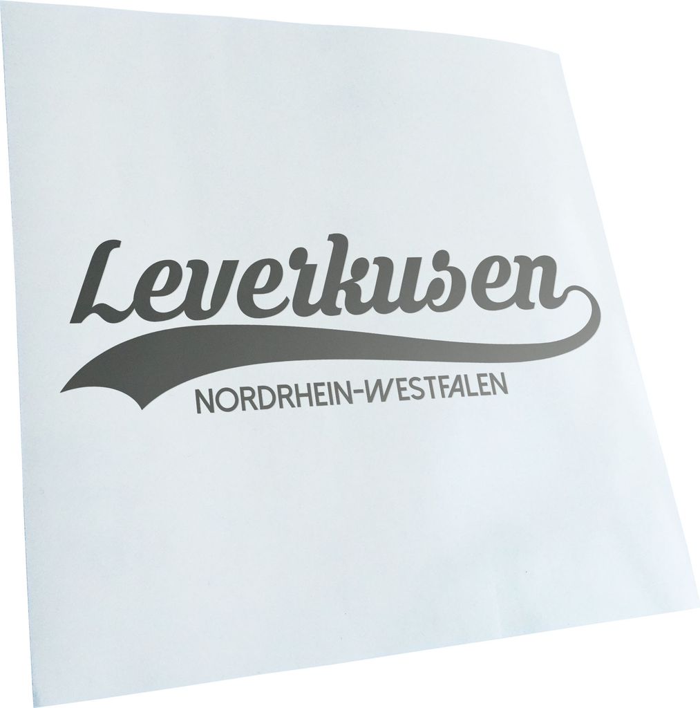 Kiwistar - Autoaufkleber - Leverkusen Nordrhein-Westfalen - Goldchrom - 20x6cm - Aufkleber für Auto, Laptop, Fahrrad, LKW, Motorrad mehrfarbig JDM...