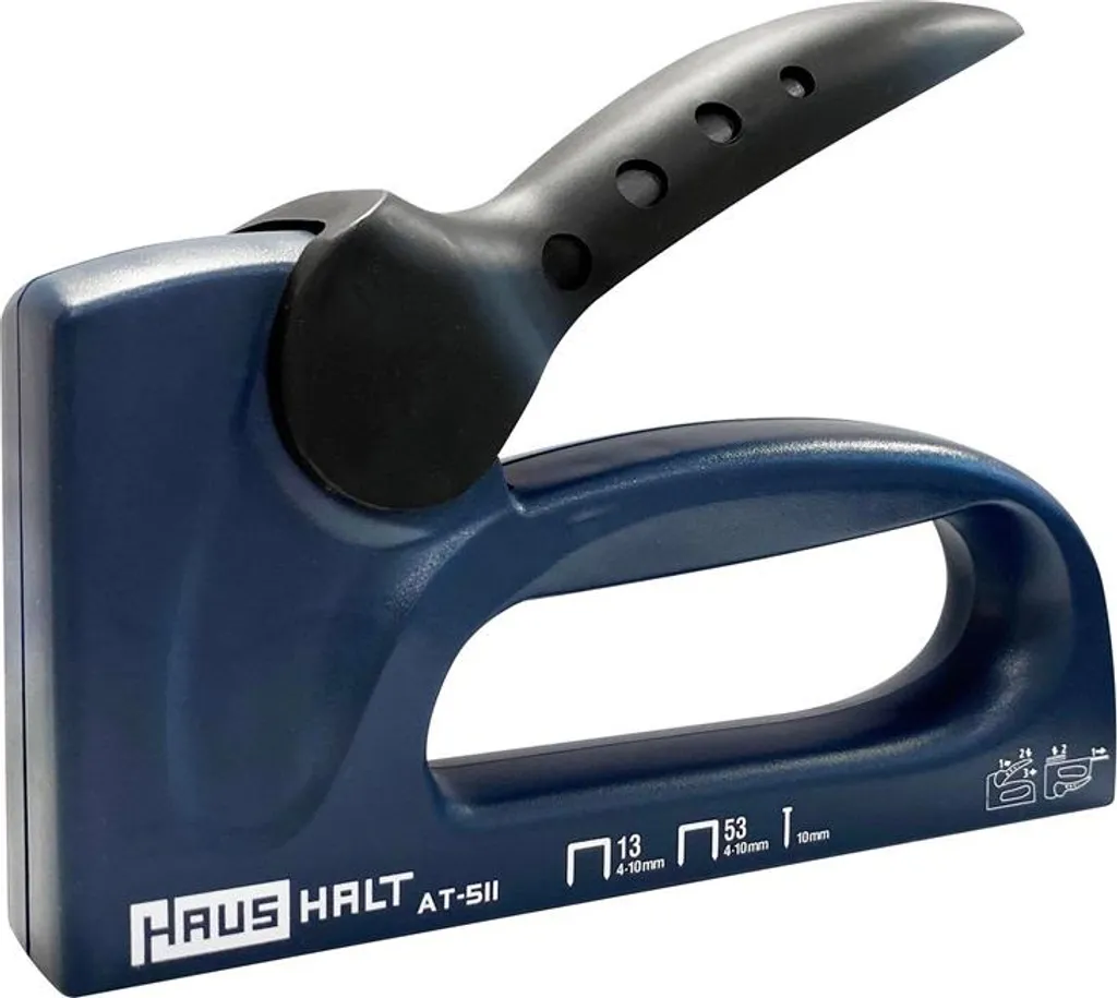 Agrafeuse en acier AT-511 Haushalt avec puissance de frappe réglable et robuste