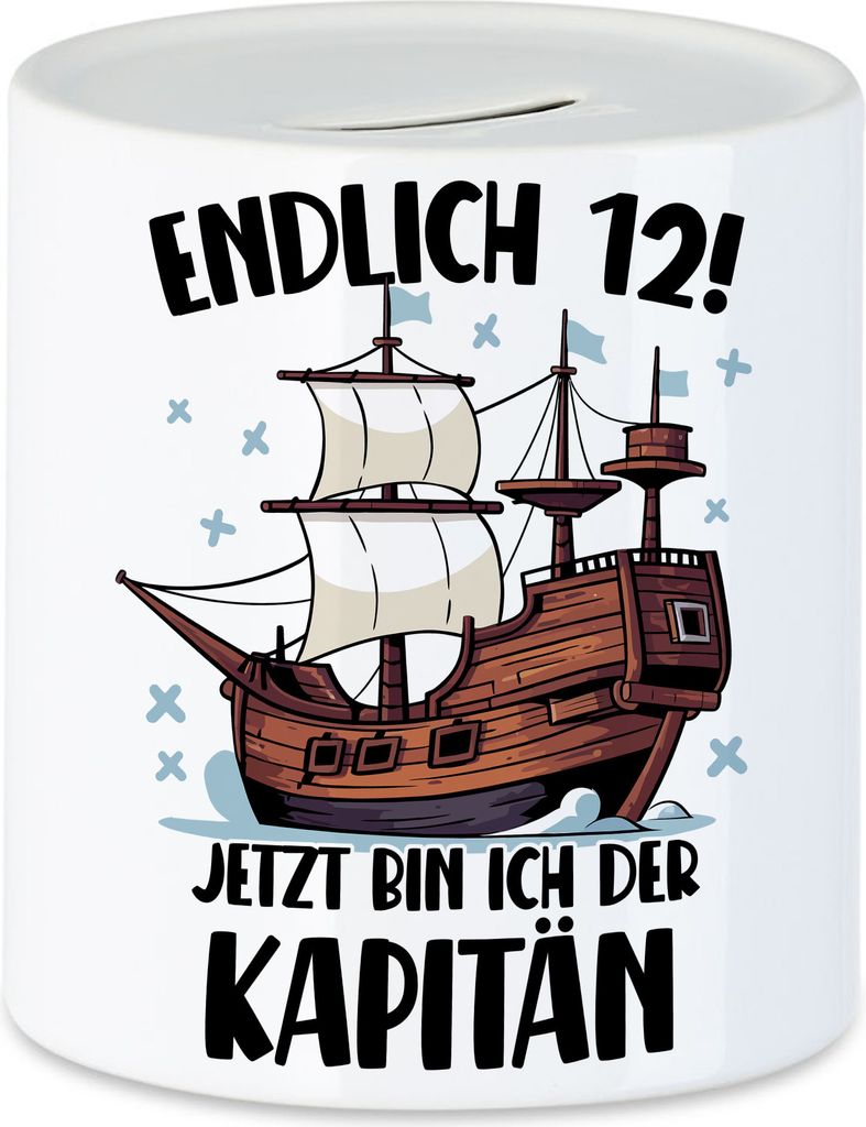 Geburtstag 12 Jahre Spardose 12 Jahre 12. Geburtstag Pirat Piraten Motto