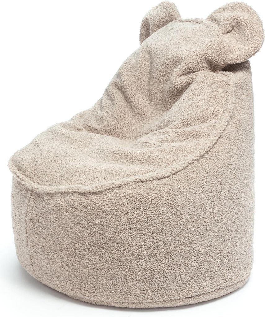 Ecopuf, Yoghi Pouf Sessel Sacco mit abnehmbarem Bezug, Farbe: Cappuccino