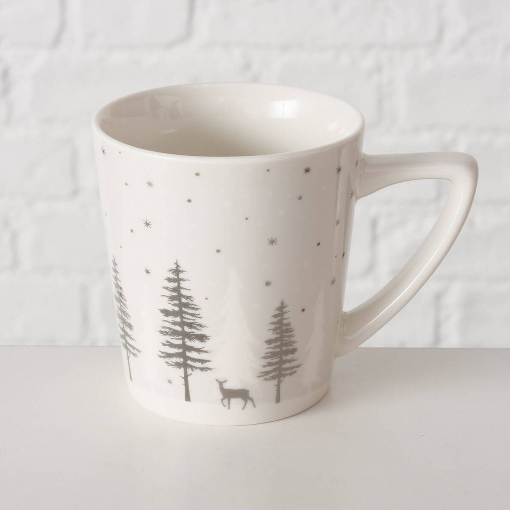 Becher VANCOUVER mit winterlichem Muster, 300 ml