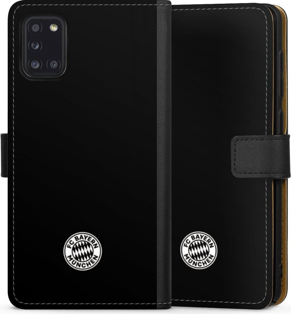 DeinDesign Klapphülle für Samsung Galaxy A31 Handytasche Lederhülle Tasche FC Bayern München FCB Offizielles Lizenzprodukt