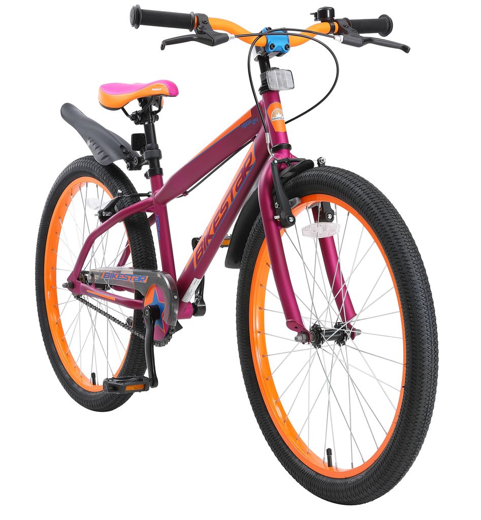 BIKESTAR Kinderfahrrad Kinderrad Fahrrad für Kinder ab 10 Jahre 24 Zoll Cruiser 