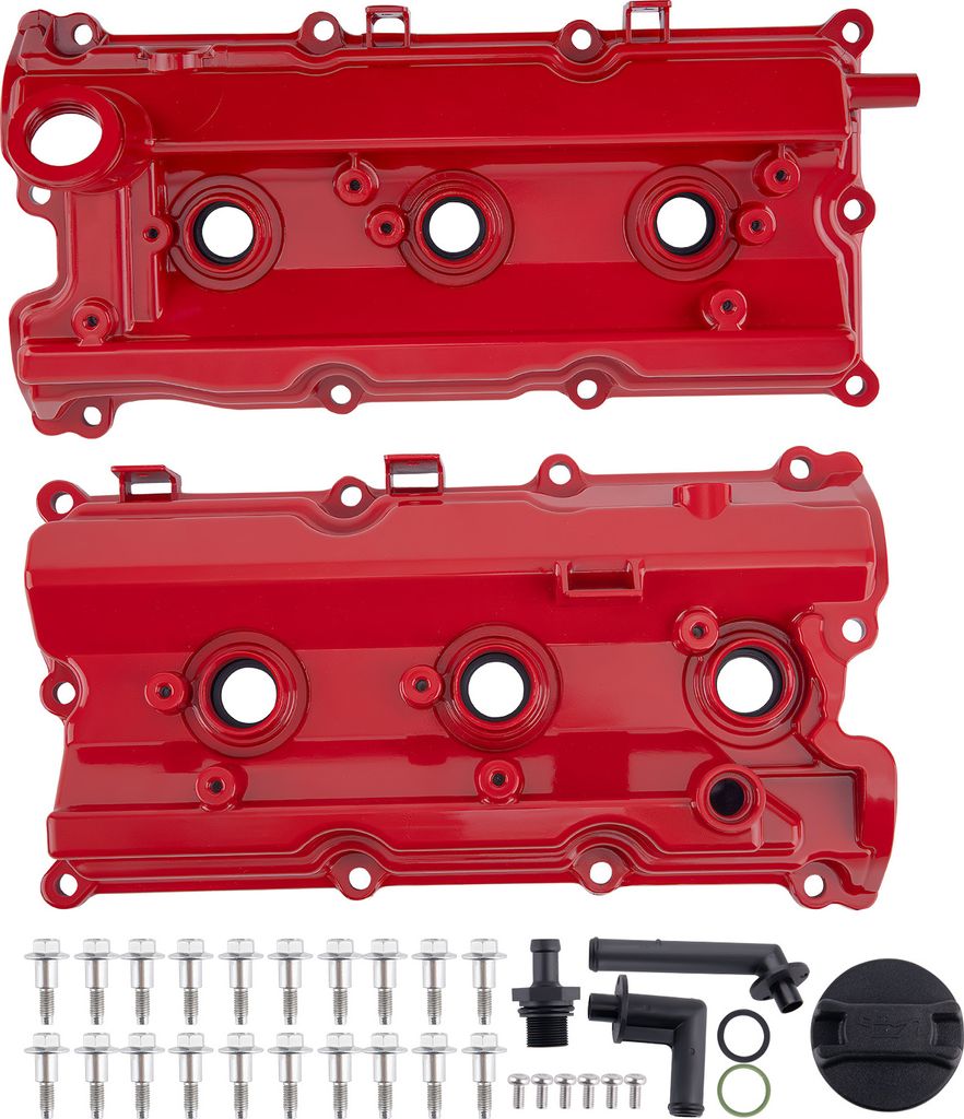 2x Upgrade Aluminium Ventilabdeckung for 03-07 Infiniti FX35 G35 M35 Nissan 350Z