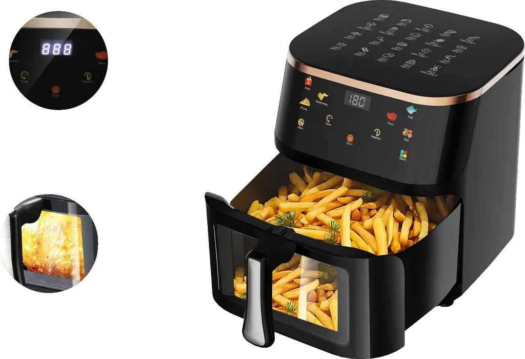 Air Fryer 10L grande capacité pour une cuisson saine et sans huile EU-a