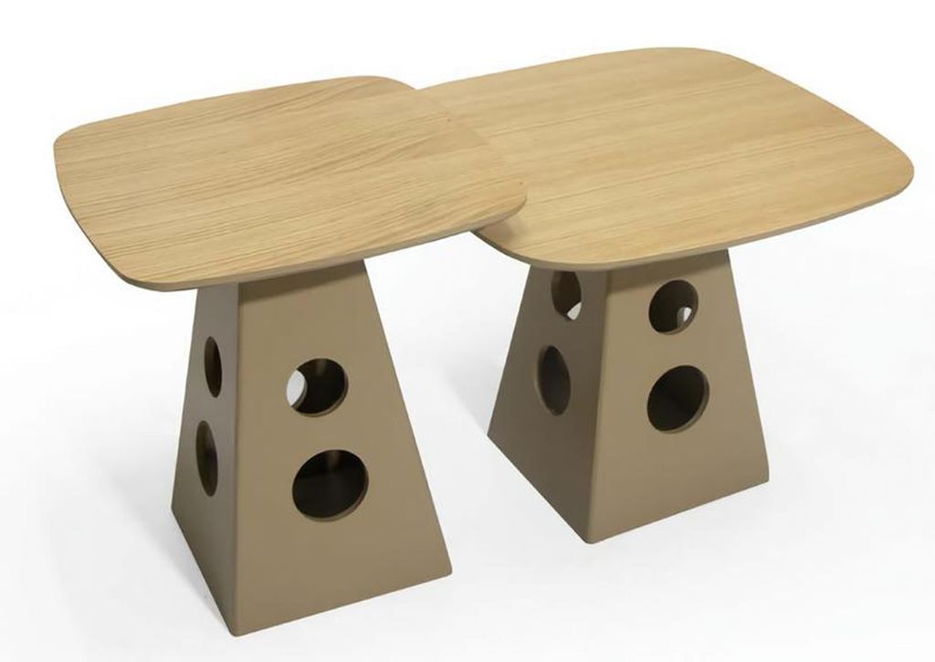 Exklusives Set 2x Couchtische Luxus Wohnzimmertisch für stilvolle Einrichtung